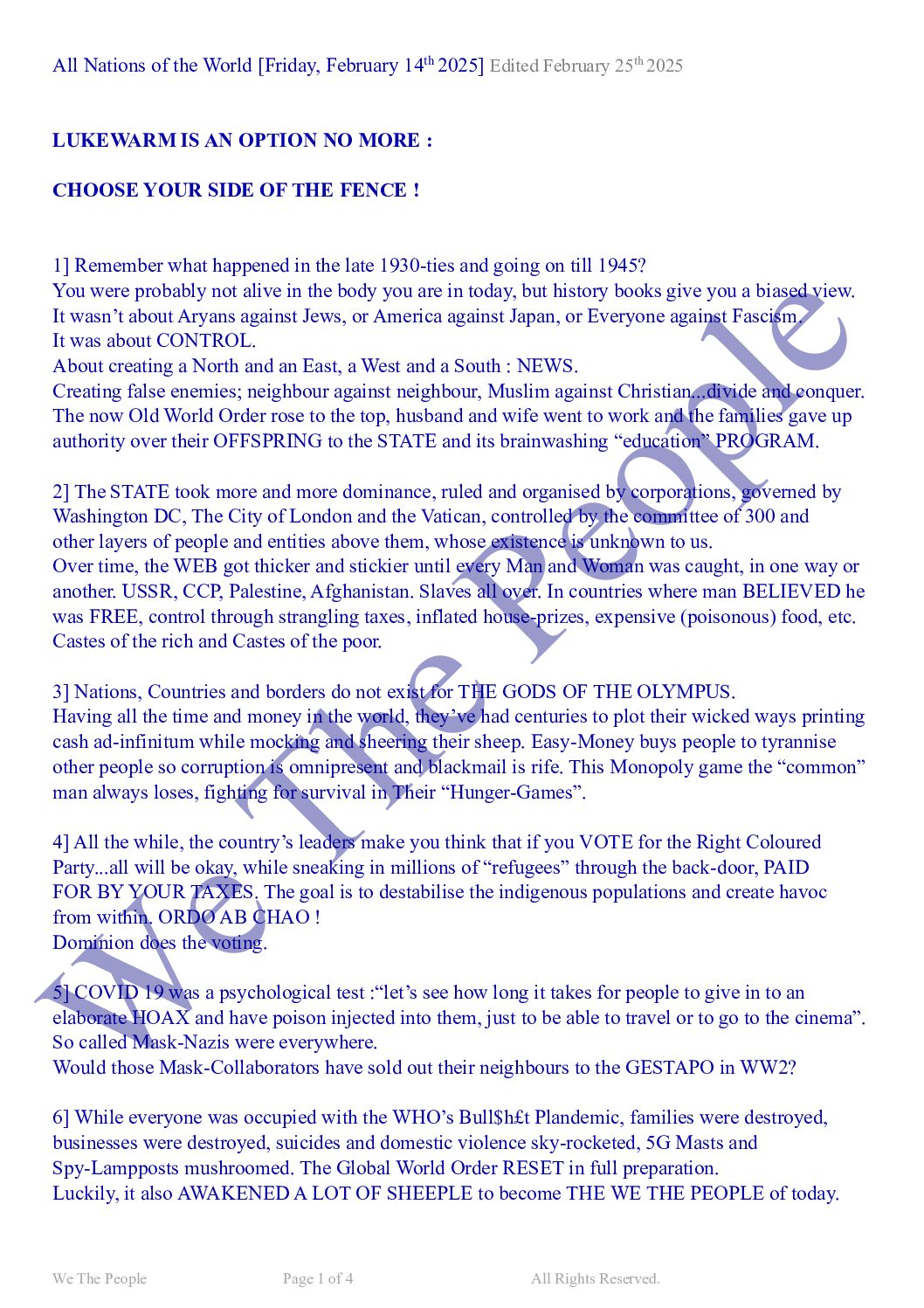 Lukewarm - World Wide Version