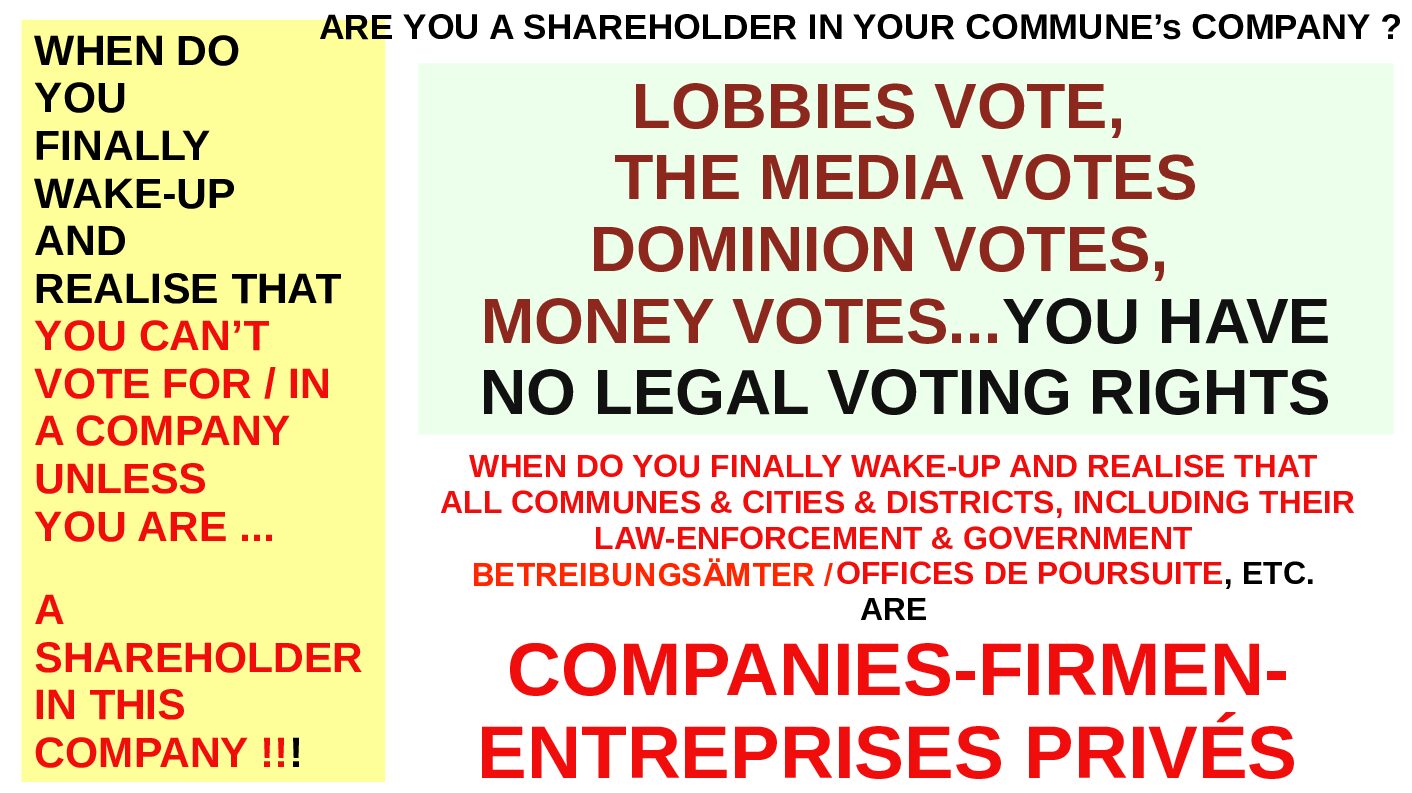 YOUR VOTE CAN'T COUNT